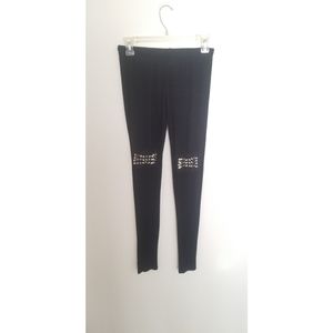 Spiked Mesh Detailed Leggings